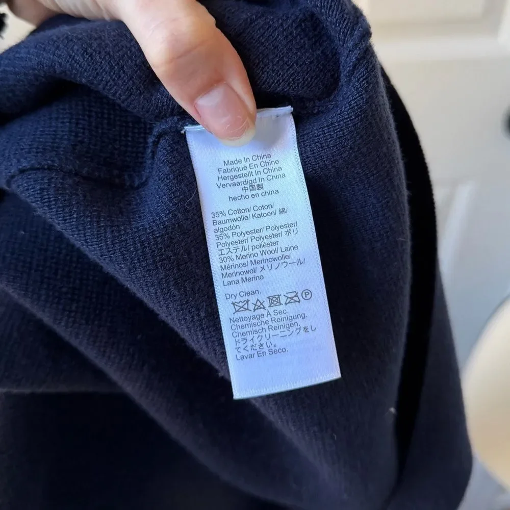 J. Crew Navy Giselle Blazer with Gold Buttons Small